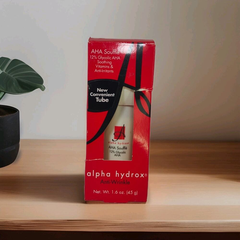 Alpha Hydrox The Original Anti Wrinkle AHA Souffle 1.6 Oz Tube 12% Glycolic HTF
